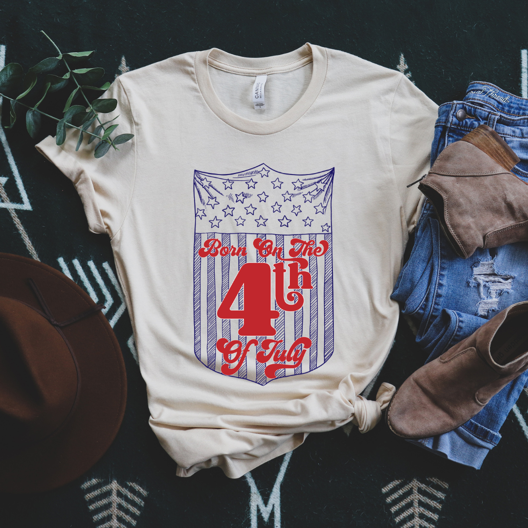 4th of July Rodeo Back Number Graphic Tee