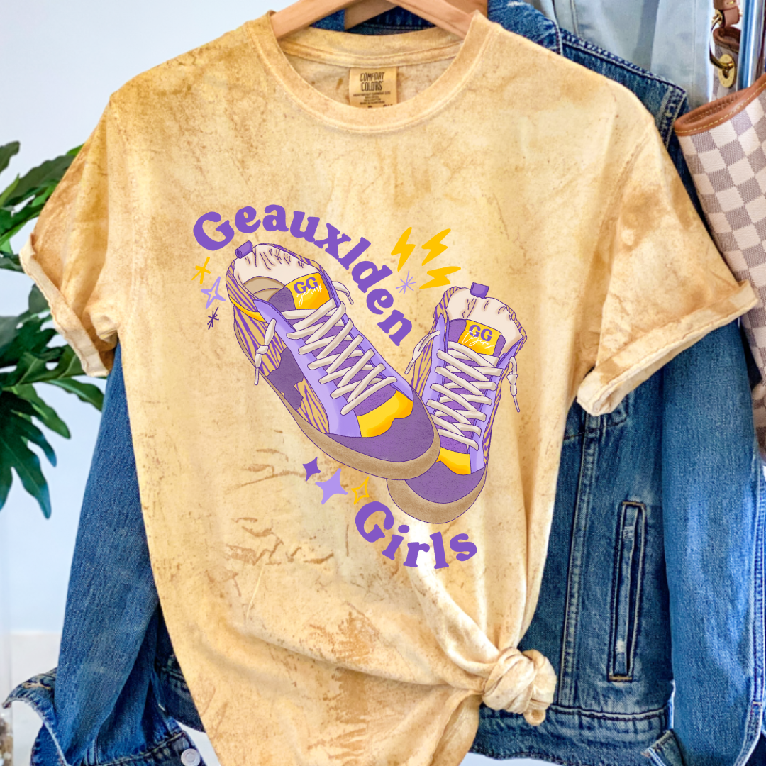 Geauxlden Girls LSU Tigers Game Day Graphic Tee