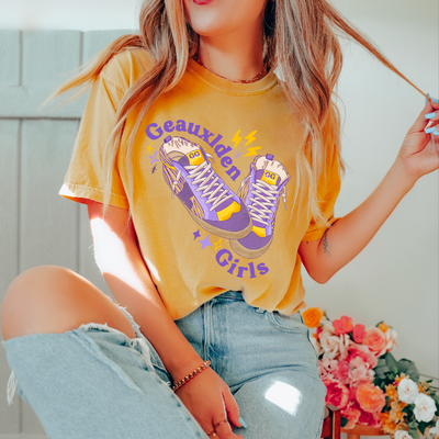 Geauxlden Girls LSU Tigers Game Day Graphic Tee