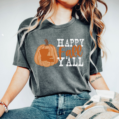 Happy Fall Y'all *CUSTOM TO YOUR STATE* Graphic Tee