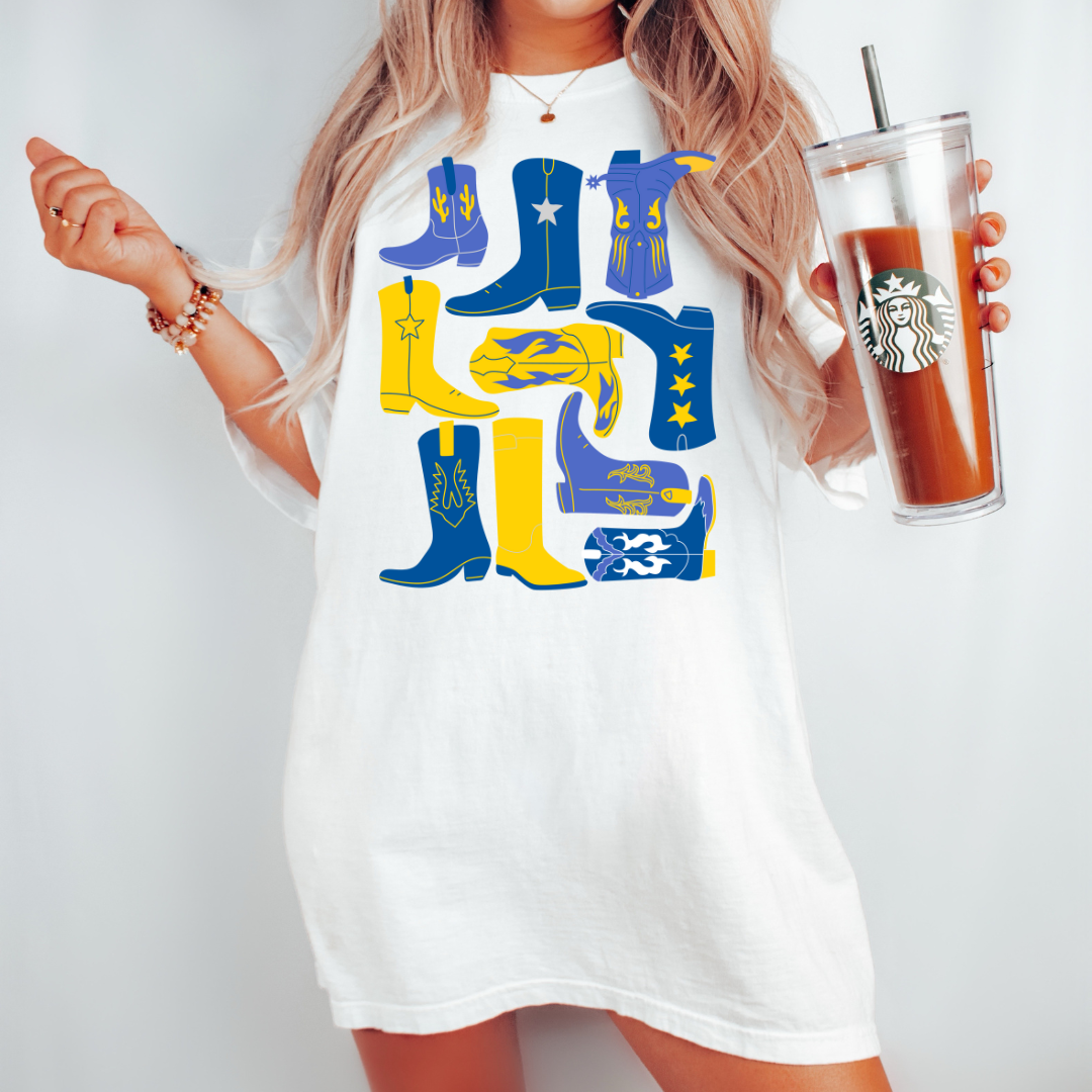 McNeese Cowboys Boot Collage Graphic Tshirt