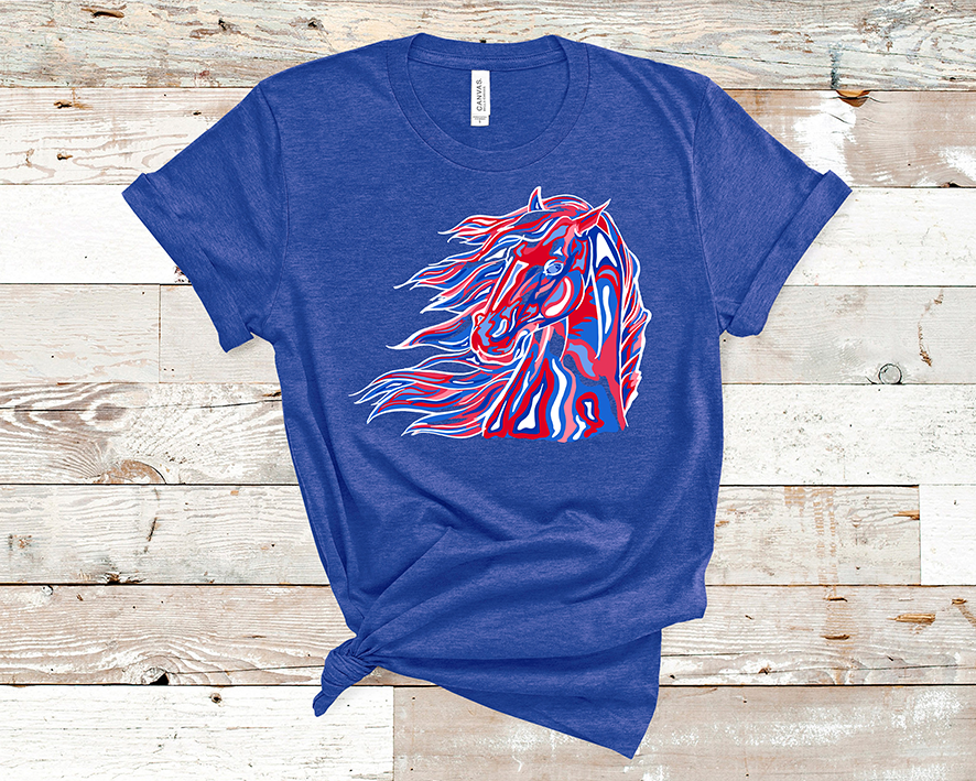 Layered Mustang Tee – WHOLESALE on River Pink Road House
